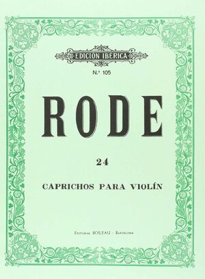 24 CAPRICHOS PARA VIOLIN