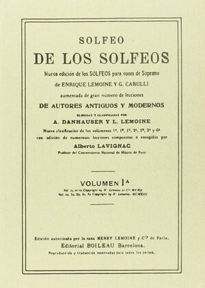 SOLFEO DE LOS SOLFEOS, 1A