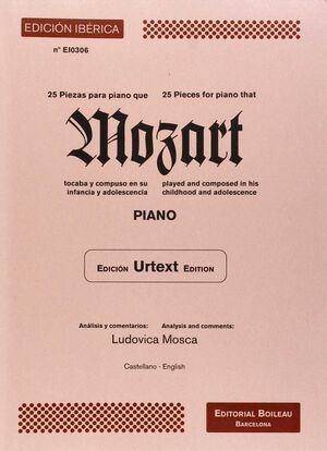 25 PIEZAS QUE MOZART TOCABA Y COMPUSO EN SU INFANCIA