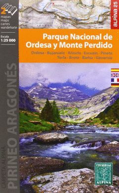 PARQUE NACIONAL DE ORDESA Y MONTE PERDIDO, CARPETA (21 MAPAS)