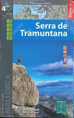 SERRA DE TRAMUNTANA - MALLORCA, CARPETA AMB 4 MAPES WATERPROOF ALPINA 25