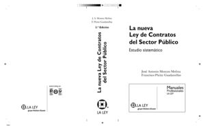 LA NUEVA LEY DE CONTRATOS DEL SECTOR PÚBLICO