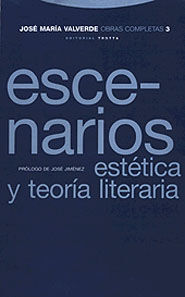 ESCENARIOS: ESTÉTICA Y TEORÍA LITERARIA