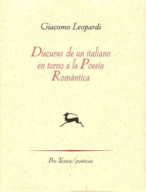 DISCURSO ITALIANO POESIA ROMANTICA.PRE-T