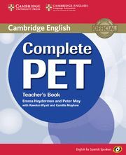 COMPLETE PET FOR SPANISH SPEAKERS TEACHER'S BOOK