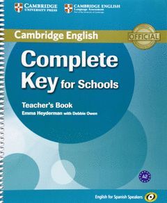 COMPLETE KEY FOR SCHOOLS. TCH BOOK