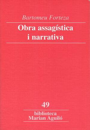 OBRA ASSAGÍSTICA I NARRATIVA