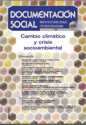 CAMBIO CLIMÁTICO Y CRISIS SOCIOAMBIENTAL