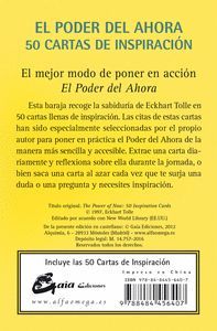 EL PODER DEL AHORA: 50 CARTAS DE INSPIRACION