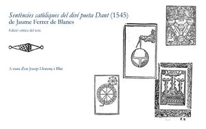 SENTÈNCIES CATÒLIQUES DEL DIVÍ POETA DANT, 1545