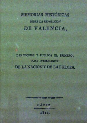 MEMORIA HISTORICA SOBRE LA REVOLUCION DE VALENCIA