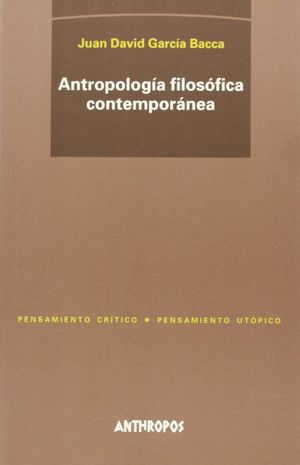 ANTROPOLOGIA FILOSOFICA CONTEMPORANEA