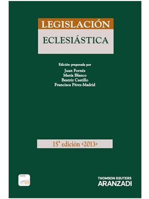 LEGISLACIÓN ECLESIÁSTICA 2013