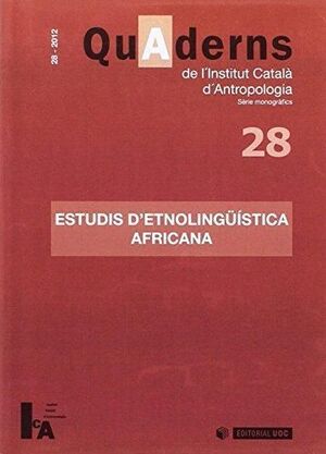 QUADERNS DE L'INSTITUT CATALÀ D'ANTROPOLOGIA Nº 28