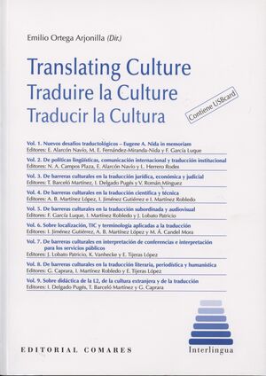 TRANSLATING CULTURE TRADUIRE LA CULTURE TRADUCIR LA CULTURA