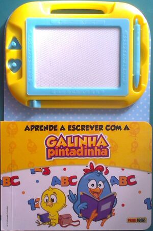 LIVRO PIZARRA, APRENDE A ESCREVER COM A GALINHA PINTADINHA