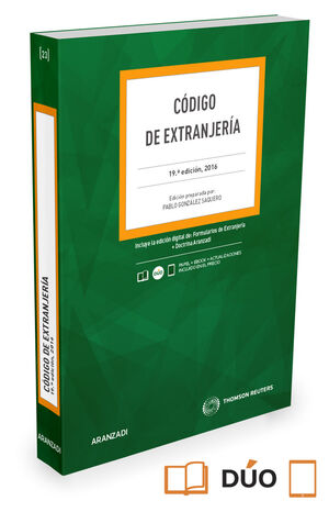 CODIGO EXTRANJERIA 2016