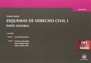 ESQUEMAS DE DERECHO CIVIL I. PARTE GENERAL. TOMO XXXIV