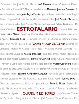 ESTROFALARIO VOCES NUEVAS DE CADIZ