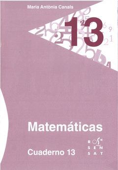 MATEMÁTICAS. CUADERNO 13