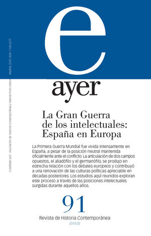 GRAN GUERRA DE LOS INTELECTUALES,LA:ESPAÑA EN EUROPA