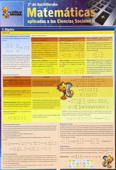 LA GUIA DE MICHA, MATEMATICAS APLICADAS A LAS CIENCIAS SOCIALES, 2 BACHILLERATO