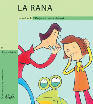 LETRA MAGICA-09.LA RANA.LETRA MANUSCRITA.ALGAR