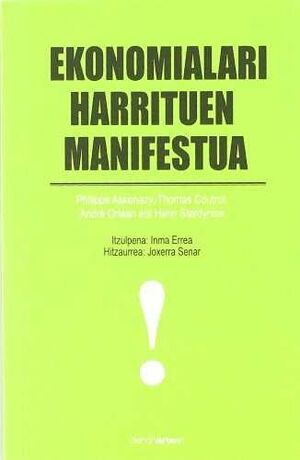 EKONOMIALARI HARRITUEN MANIFESTUA
