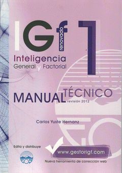 IGF 1-R. MANUAL TÉCNICO