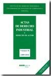 ACTAS DE DERECHO INDUSTRIAL Y DERECHO DE AUTOR -VOL. 30- 2009-2010