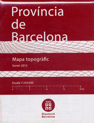 MAPA TOPOGRÀFIC, PROVÍNCIA DE BARCELONA, E 1:350 000