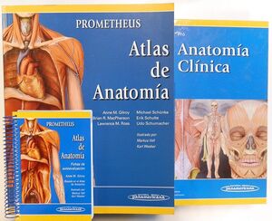 LOTE PROMETHEUS ATLAS DE ANATOMIA + FICHAS DE AUTOEVALUACION + ANATOMIA CLINICA