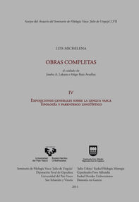 EXPOSICIONES GENERALES SOBRE LA LENGUA VASCA