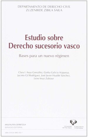 ESTUDIOS SOBRE DERECHO SUCESORIO VASCO