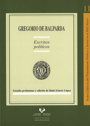 GREGORIO DE BALPARDA. ESCRITOS POLÍTICOS