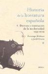 HISTORIA DE LA LITERATURA ESPAÑOLA.CRITICA-DURA