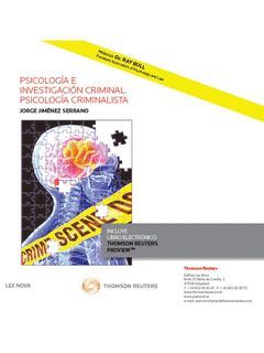 PSICOLOGIA E INVESTIGACION CRIMINAL. PSICOLOGIA CRIMINALISTA