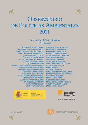 OBSERVATORIO DE POLÍTICAS  AMBIENTALES 2011