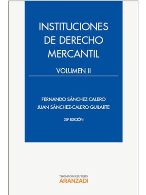 INSTITUCIONES DE DERECHO MERCANTIL VOLUMEN II
