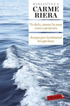 TE DEIX, AMOR, LA MAR COM A PENYORA. JO POS PER TESTIMONI LES GAVINES