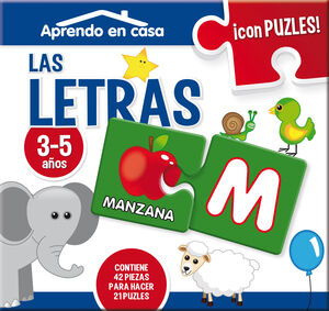 PUZZLE EDUCATIVO 2 PIEZAS LETRAS