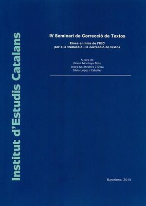 IV SEMINARI DE CORRECCIÓ DE TEXTOS