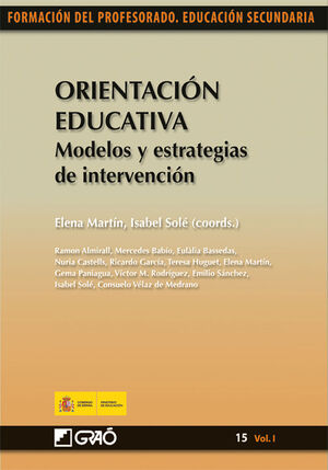 ORIENTACIÓN EDUCATIVA. MODELOS Y ESTRATEGIAS DE INTERVENCIÓN