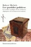 2 VOLS.PARTIDOS POLITICOS. EST.SOCIOLOGICO TENDENC