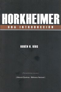 HORKHEIMER UNA INTRODUCCIÓN