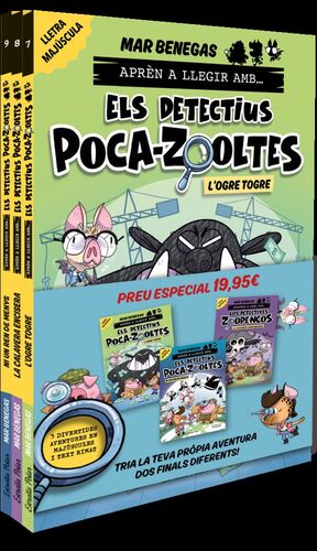 PACK APRÈN A LLEGIR AMB... ELS DETECTIUS POCA-ZOOLTES!  7,8 I 9: EN LLETRA MAJÚS