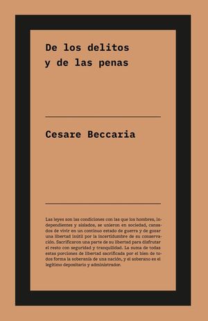 DE LOS DELITOS Y DE LAS PENAS