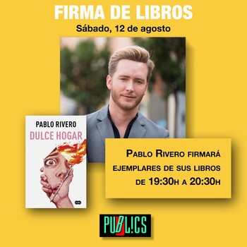 Firma de libros con Pablo Rivero